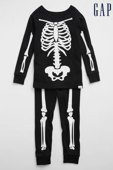 Gap Black Organic Cotton Skeleton Pyjamas (L18359) | €19.50