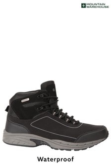Mountain Warehouse Black and Grey Ramble Mens Waterproof Softshell Walking Boots (L18399) | €76