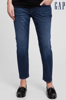 Темно-синий выбеленный - Gap прямые джинсы для беременных (L19589) | €99