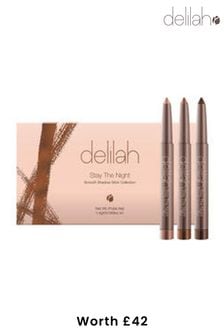 delilah Stay The Night Smooth Shadow Stick Trio Gift Set (Worth £69) (L20641) | €48