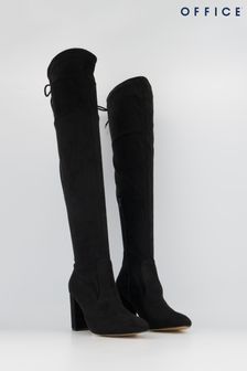 Office Black Block Heel Knee High Boots (L21929) | €68
