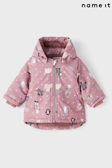 Name It Pink Baby Printed Rain Jacket (L25516) | €33