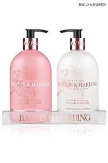 Baylis & Harding Pink Magnolia & Pear Blossom Set 2x500ml (L29046) | €11.50