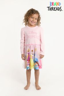 Brand Threads Pink Princess Girls Recycled Polyester Disney Nightie (L29881) | €17.50