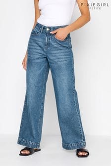 PixieGirl Petite Blue Wide Leg Jean (L30670) | $58