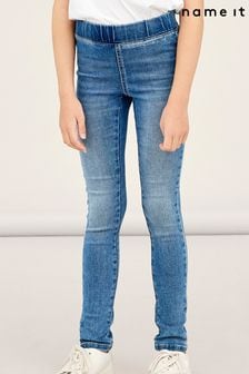 Name It Light Blue Polly Elasticated Waist Pull on Jeggings (L31411) | 115 SAR