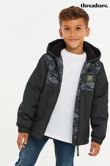 Threadboys Black Lightweight Hooded Padded Jacket (L36232) | INR 3,522