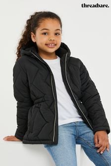 Threadgirls Black Quilted Hooded Jacket (L36246) | 42 €