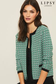 أخضر - Lipsy Boucle Knitted Cardigan (L40431) | 181 د.إ
