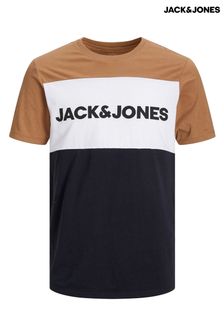 Jack & Jones Brown & Black Logo T-Shirt (L41449) | 15 €