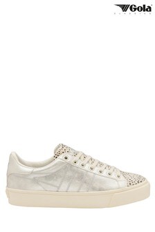 Gola Silver Ladies' Orchid Cheetah Lace-Up Trainers (L54250) | 86 €