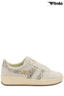 Gola White Grandslam Leather Lace-Up Trainers (L54273) | 98 €