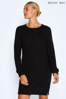 NOISY MAY Black Long Sleeve Jumper Dress (L60648) | €50