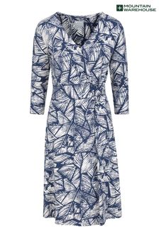 Mountain Warehouse Dark Blue Phoenix Womens Jersey Wrap Dress (L62739) | 109 zł