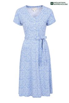 Mountain Warehouse Blue Isola Womens Jersey Dress (L63640) | 49 €