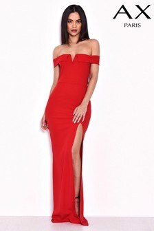 ax paris red maxi dress