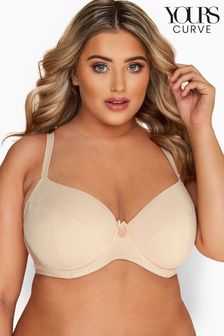 Yours Curve Nude Panelled Underwired T-Shirt Bra DD+ (L76207) | €21