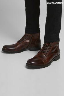 Jack & Jones Dark Brown Leather Boots (L77257) | INR 9,057