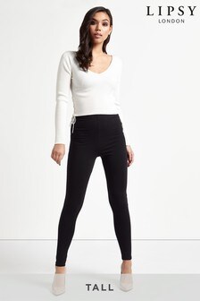 Lipsy Black Tall High Waist Leggings (L79345) | $20