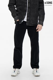 Only & Sons Black Straight Fit Jeans (L84012) | 104 zł