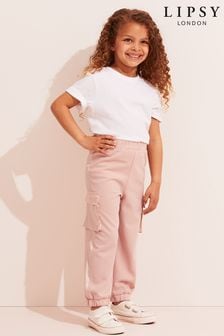 Lipsy Pink Mini Cargo Satin Trim Cuffed Trousers (L86342) | €9 - €10