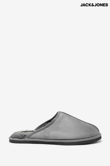JACK & JONES Grey Borg Lined Slippers (L92124) | €19
