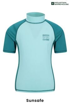 Mountain Warehouse Blue Steve Backshall Ocean Kids Short Sleeve Rash Vest (L98308) | €15