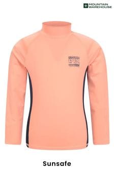 Mountain Warehouse Pink Steve Backshall Ocean Kids Long Sleeve Rash Vest (L98492) | €13