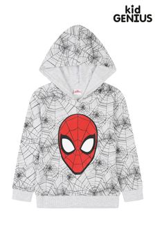 Kid Genius Grey Boys Spider-Man All Over Print Hoodie (L98723) | 22 €