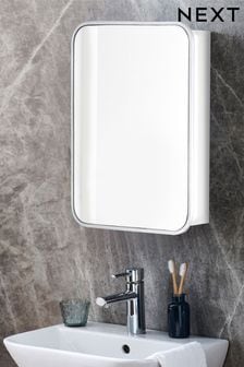 Chrome Mirrored Wall Cabinet (M00216) | kr949