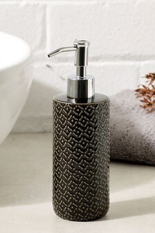 Black Geo Soap Dispenser