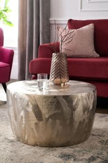 Silver Loxley Metal Coffee Table (M01043) | €305