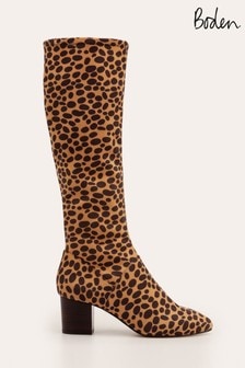Boden Animal Round Toe Stretch Boots