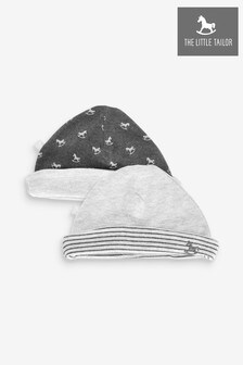 The Little Tailor Jersey-Hüte mit Schaukelpferd im 2er-Pack, grau (M01814) | 13 €