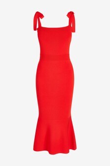 Robe avec liens sur les épaules