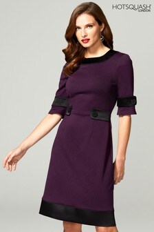 HotSquash Purple 60's Dress With Contrast Hem (M02818) | 161 €
