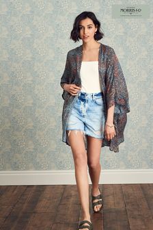 Rose - Robe de plage kimono Morris & Co. At Next imprimé coupe longue (M03327) | €29