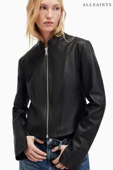 AllSaints Black Sadler Jacket (M03336) | SGD 579