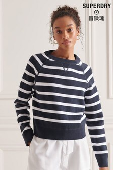 Pull ras du cou Superdry Essential bleu marine