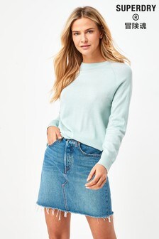 Pull ras du cou en laine mérinos Superdry Surf