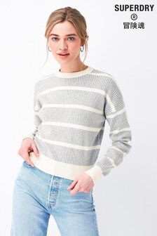 Pull Superdry court en jacquard 
