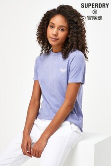 T-shirt Superdry Label classique orange