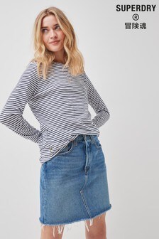 T-shirt ras de cou Superdry à poche et manches longues