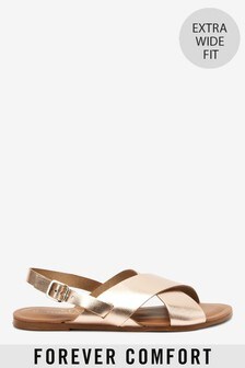 Sandales Forever Comfort® croisées sur le devant à bride arrière