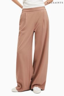AllSaints Brown Aleida Wl Tri Trousers (M03836) | OMR67