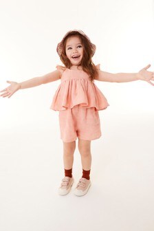 Frill Blouse And Shorts Co-ord Set (3mths-7yrs)