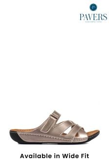 Pavers Natural Ladies Touch Fasten Mules (M04791) | €43