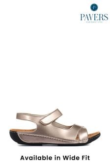 Pavers Natural Ladies Touch Fasten Sandals (M04792) | €37