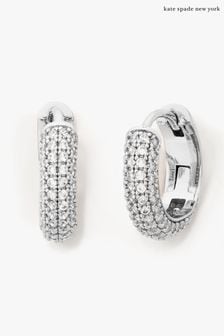 kate spade new york Silver Tone 'Brilliant Statements' Pave Huggie Earrings (M04955) | 77 €