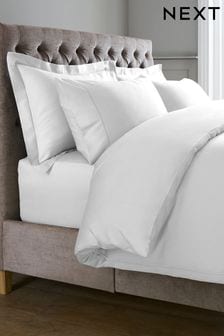 White 300 Thread Count 100% Cotton Sateen Collection Luxe Duvet Cover and PIllowcase Set (M05233) | €21.50 - €44